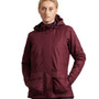 Premier Equine Ladies Cascata Waterproof Jacket - Wine - Front