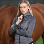 Premier Equine Ladies Arion Riding Jacket With Hood - Anthracite Grey - Lifestyle