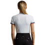 Premier Equine Ladies Allegra Short Sleeve Riding Top - White - Back