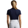 Premier Equine Ladies Allegra Short Sleeve Riding Top - Navy - Back