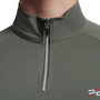 Premier Equine Ladies Aura Short Sleeve Riding Top - Olive - Zip