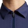 Premier Equine Ladies Scintillo Short Sleeve Riding Top - Navy - Close Up Zip