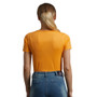 Premier Equine Ladies Chiaro Cotton Riding T-shirt - Orange - Back