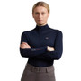 Premier Equine Ladies Arclos Technical Long Sleeved Training Top in Navy - Front