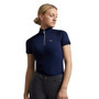 Premier Equine Ladies Remisa Technical Short Sleeved Riding Top in Navy - Front