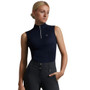 Premier Equine Ladies Derina Technical Sleeveless Riding Top in Anthracite Navy - Front