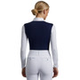 Premier Equine Ladies Rossini Lycra Show Shirt in Navy/White