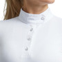Premier Equine Ladies Rossini Lycra Show Shirt in White - Chest