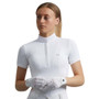 Premier Equine Ladies Bellisa Show Shirt in White - Front