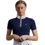 Premier Equine Ladies Maria Diamante Show Shirt in Navy - Front