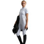 Premier Equine Ladies Electra Full Seat Gel Riding Tights in White - Side Full Length
