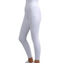 Premier Equine Ladies Aresso Full Seat Gel Riding Tights in White - Side