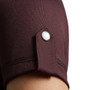 Premier Equine Ladies Amia Technical Short Sleeved Riding Top in Wine - Sleeve Detail