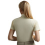 Premier Equine Ladies Luciana Short Sleeved Tie Shirt in Vanilla- Back