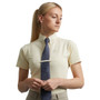 Premier Equine Ladies Luciana Short Sleeved Tie Shirt in Vanilla- Front
