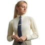 Premier Equine Ladies Tessa Long Sleeved Tie Shirt in Vanilla - Front