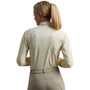 Premier Equine Ladies Tessa Long Sleeved Tie Shirt in Vanilla - Back