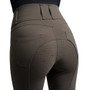 Premier Equine Ladies Ventus Full Seat Gel Riding Tights in Taupe - Seat Detail