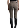 Premier Equine Ladies Ventus Full Seat Gel Riding Tights in Taupe - Back