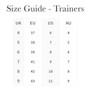 LeMieux Ladies Trax Waterproof Trainers Size Guide