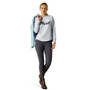 Ariat Ladies Benicia Sweatshirt in Cerulean - Front Full Length