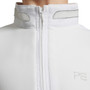 Premier Equine Childrens Maria Diamanté Show Shirt  - White - Zip Detail