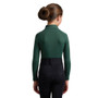 Premier Equine Childrens Ombretta Technical Riding Top  - Green - Back