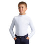 Premier Equine Childrens Ombretta Technical Riding Top - White - Front