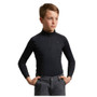 Premier Equine Childrens Ombretta Technical Riding Top  - Black - Front