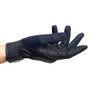 Premier Equine Bordoni Leather Mesh Riding Gloves in Navy - Side