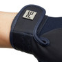 Premier Equine Bordoni Leather Mesh Riding Gloves in Navy - Wrist Strap