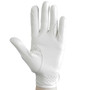 Premier Equine Bordoni Leather Mesh Competition Riding Gloves in White - Palm