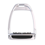 Flex-On Hunter H Stirrups with Flat Ultra Grip in Silver