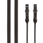 LeMieux Rolled Reins - Brown/Silver