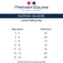 Premier Equine Childrens Top Size Guide