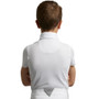 Premier Equine Mini Childrens Antonio Short Sleeve Tie Shirt in White - Back