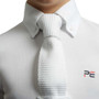 Premier Equine Mini Childrens Antonio Short Sleeve Tie Shirt in White - Collar