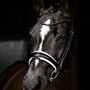 LeMieux Kudos Patent Dressage Bridle - Black/White - Lifestyle