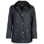 Barbour Ladies Acorn Wax Jacket in Navy - Front