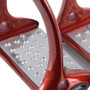 Premier Equine Jopollo Aluminium Performance Stirrups - Red - Tread Detail