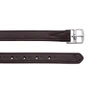 Premier Equine Florence Stirrup Leathers - Brown - Buckle & Hole Detail