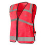 Woof Wear Hi Vis Riding Vest in Hi Viz Pink Front
