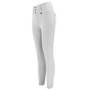 Woof Wear Ladies Competition Riding Tights in White - Side