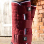 Premier Equine Quick Dry Leg Wraps in Burgundy - Side Fastenings