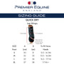 Premier Equine Quick Dry Leg Wraps Size Guide
