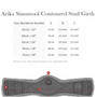 LeMieux Arika Simuwool Contoured Short Stud Girth - Size Guide
