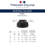 Premier Equine Rubber Bell Over Reach Boots Size Guide