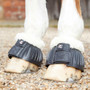 Premier Equine Techno Wool Rubber Bell Over Reach Boots in Black - Side
