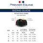 Premier Equine Techno Wool Rubber Bell Over Reach Boots Size Guide
