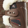 Premier Equine Techno Wool Tendon Boots in Brown - Fastenings